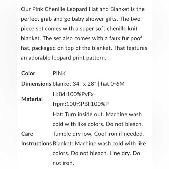 Baby Blanket and Knit Cap **Mud Pie** - Picture 3 of 3